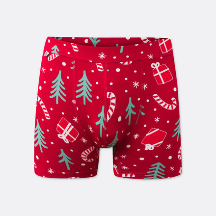 Julmönster Röda Boxershorts