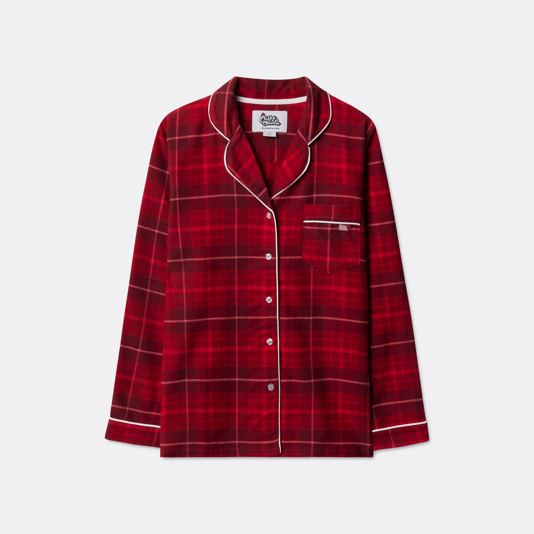 Röd Flanell Julpyjamas Barn
