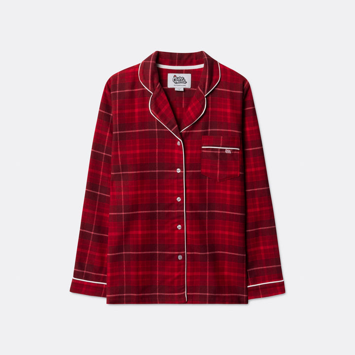 Röd Flanell Julpyjamas Barn