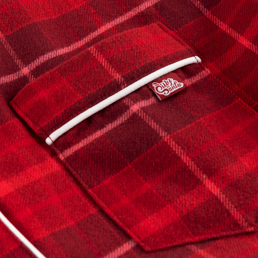 Röd Flanell Julpyjamas Barn