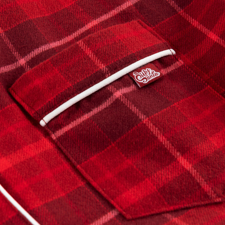 Röd Flanell Julpyjamas Barn