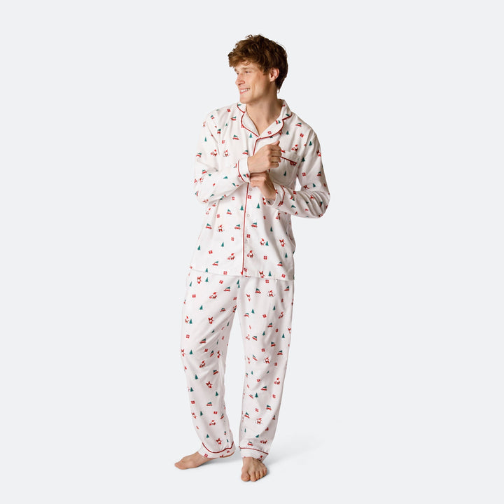 Misteltoe Flanell Julpyjamas Herr