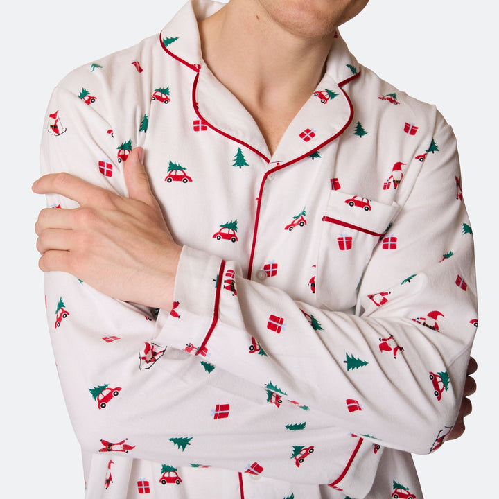 Misteltoe Flanell Julpyjamas Herr