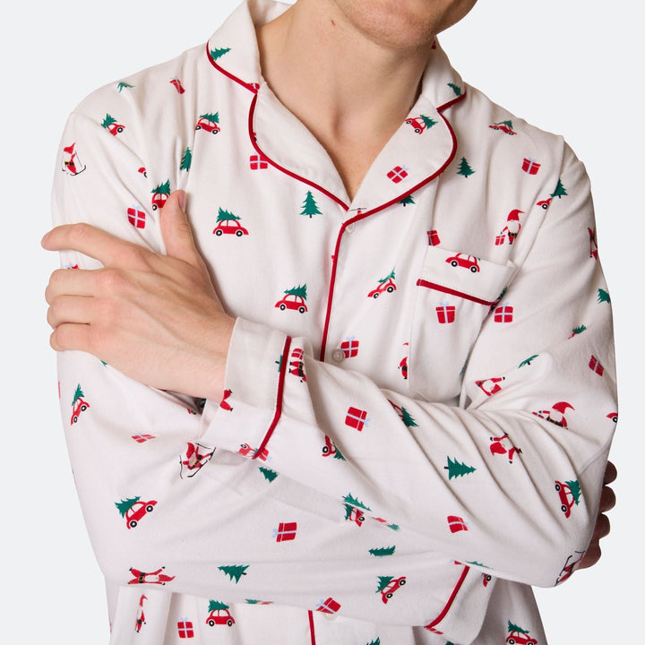 Misteltoe Flanell Julpyjamas Herr