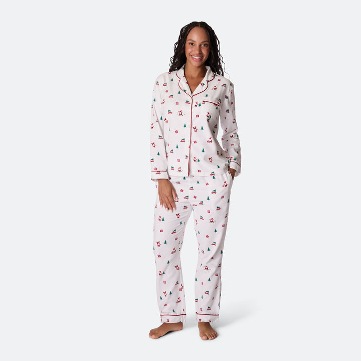 Misteltoe Flanell Julpyjamas Dam