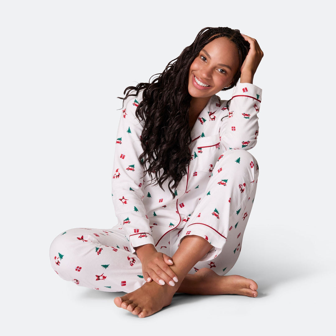 Misteltoe Flanell Julpyjamas Dam