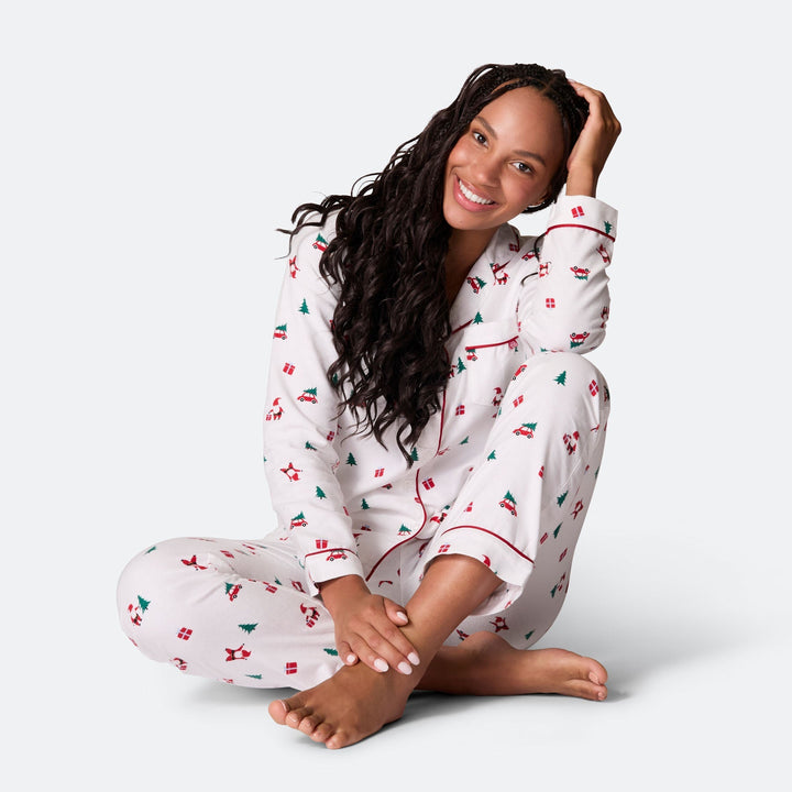 Misteltoe Flanell Julpyjamas Dam