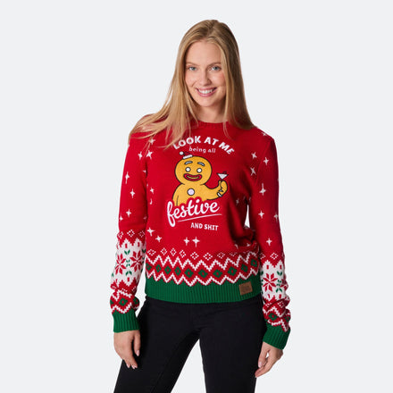 Festive Jultröja Dam