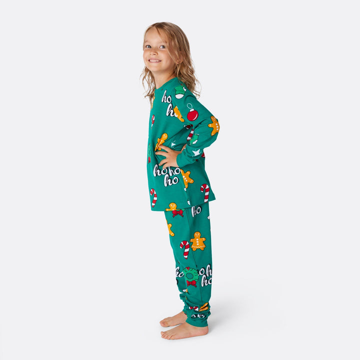 Hohoho Grön Julpyjamas Familj