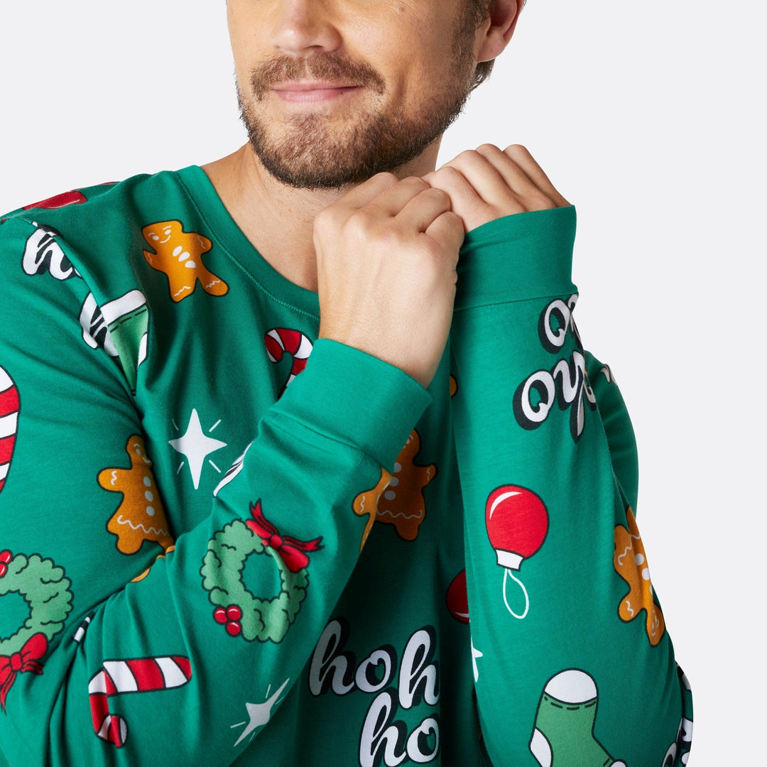 Hohoho Grön Julpyjamas Familj