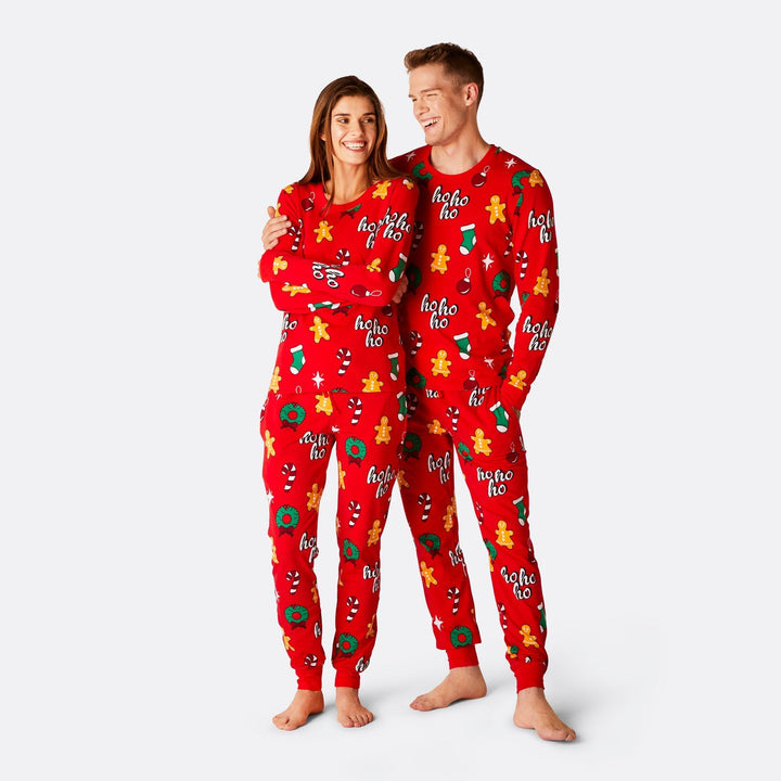 Hohoho Röd Julpyjamas Familj