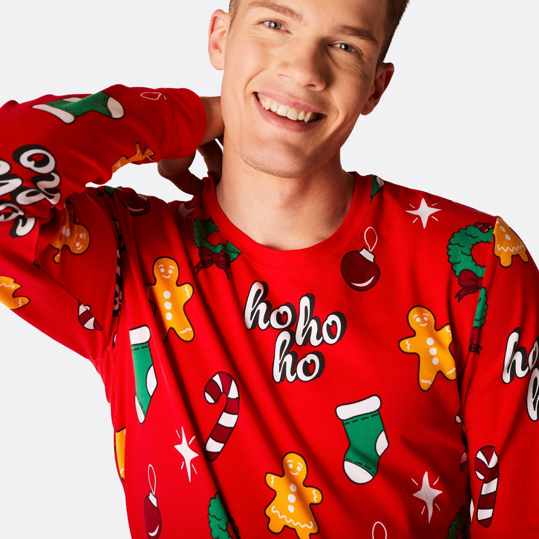 Hohoho Röd Julpyjamas Familj