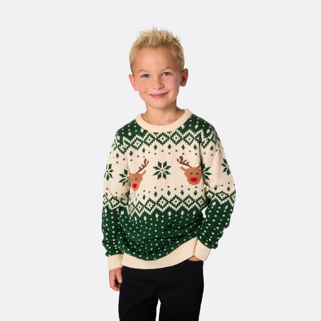 Retro Ren Grön Jultröjor till Hela Familjen