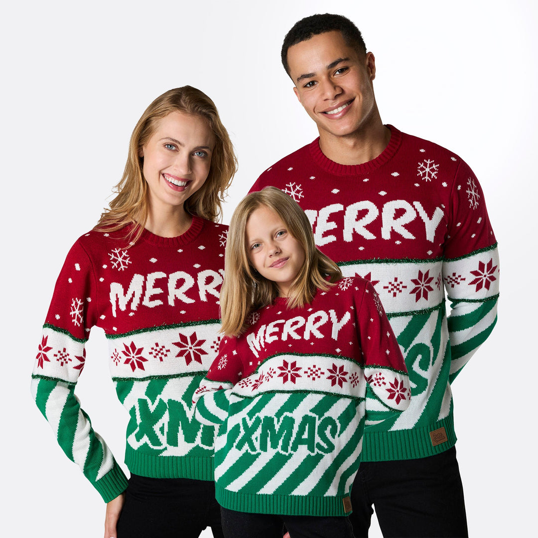 Merry Xmas Jultröjor till Hela Familjen