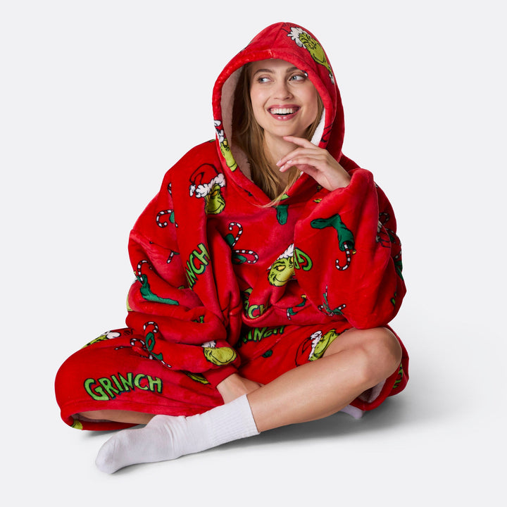 Grinchen Röd HappyHoodie