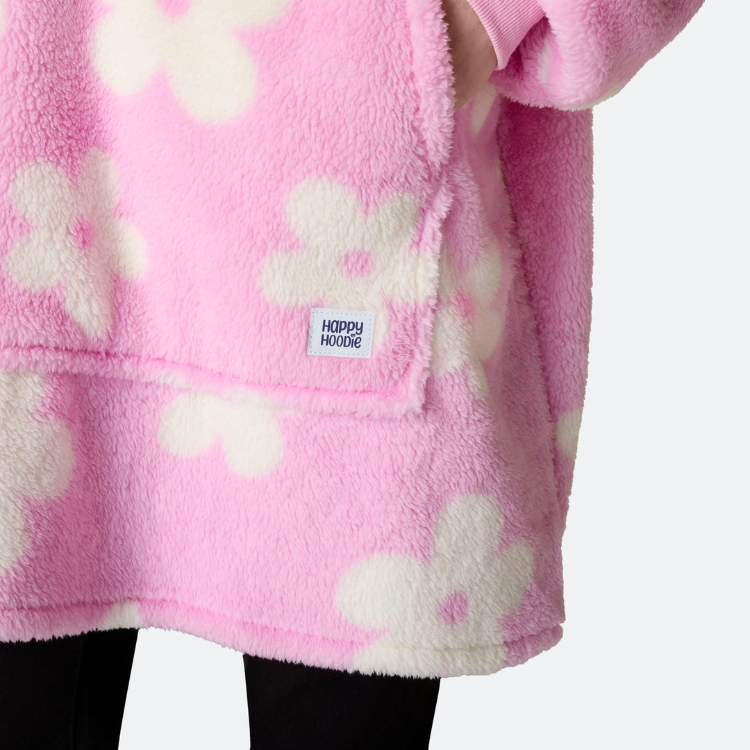 Blommor Rosa Teddy HappyHoodie