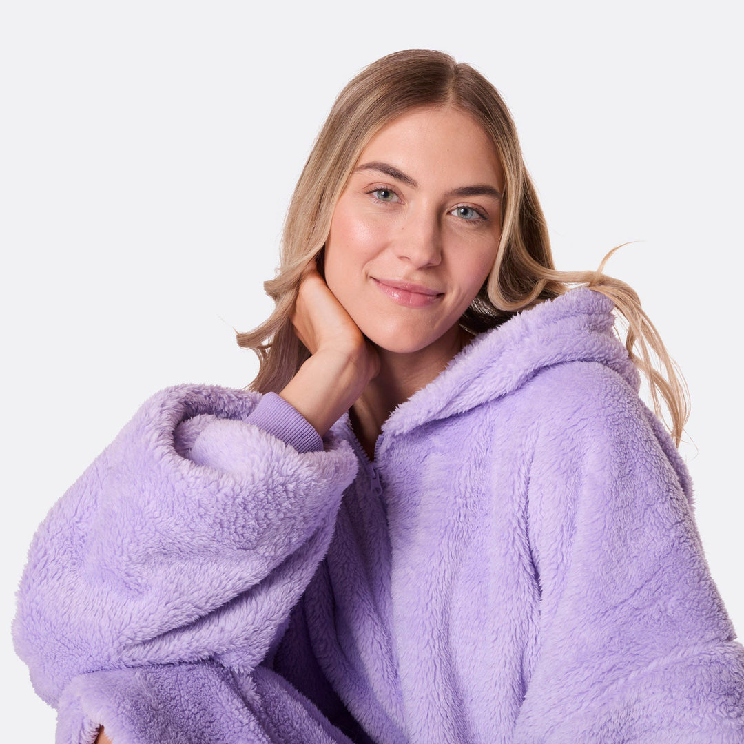 Lavendel Teddy HappyHoodie