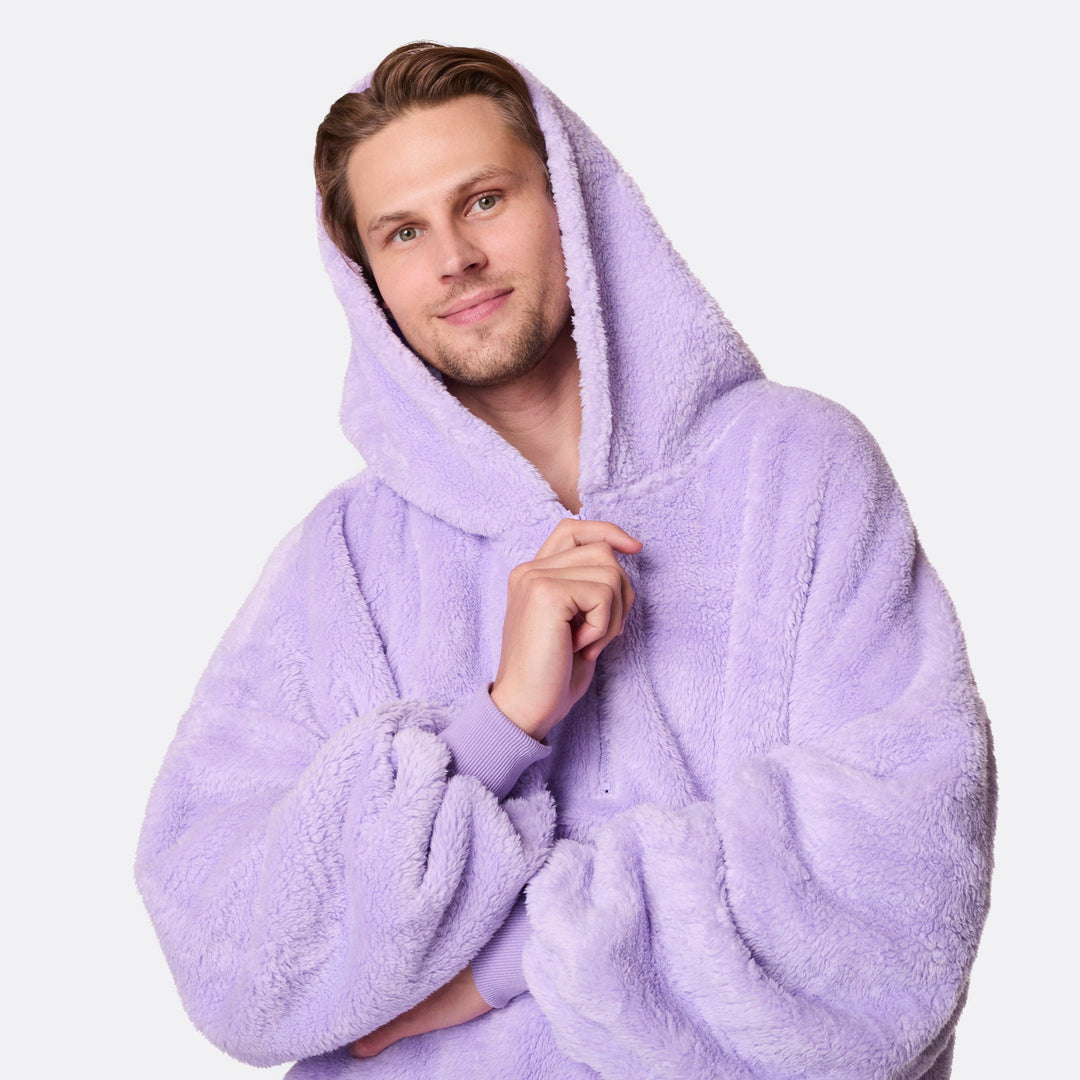 Lavendel Teddy HappyHoodie