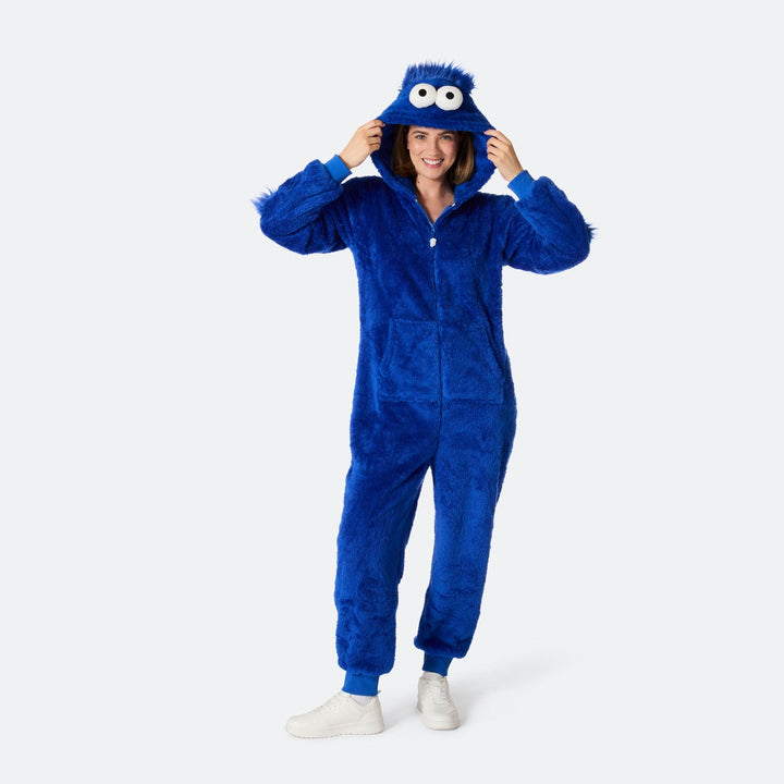Monster Blå Onesie Dam
