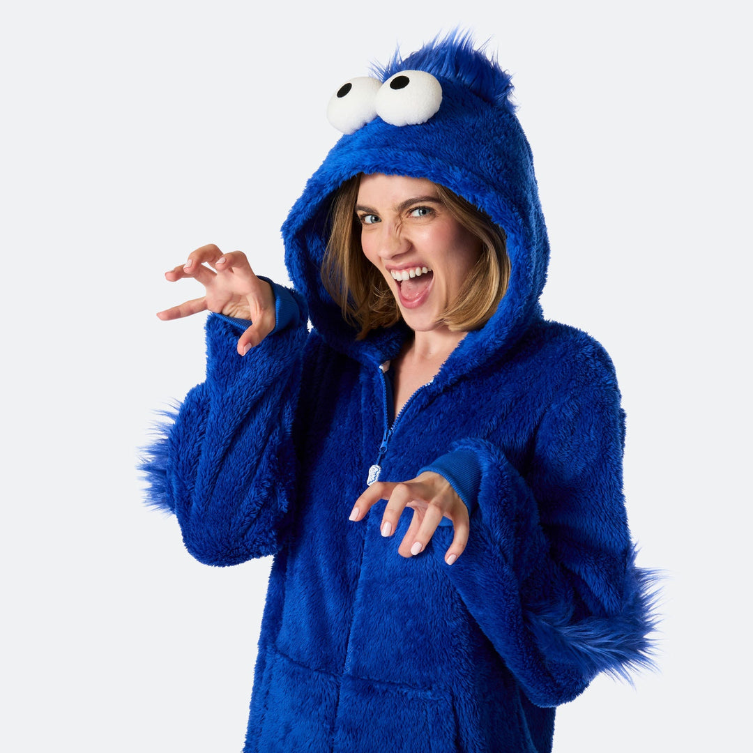 Monster Blå Onesie Dam