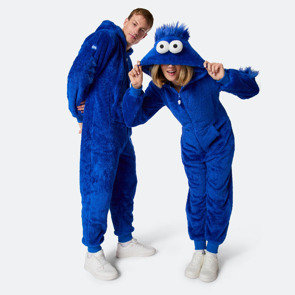 Monster Blå Onesie Herr