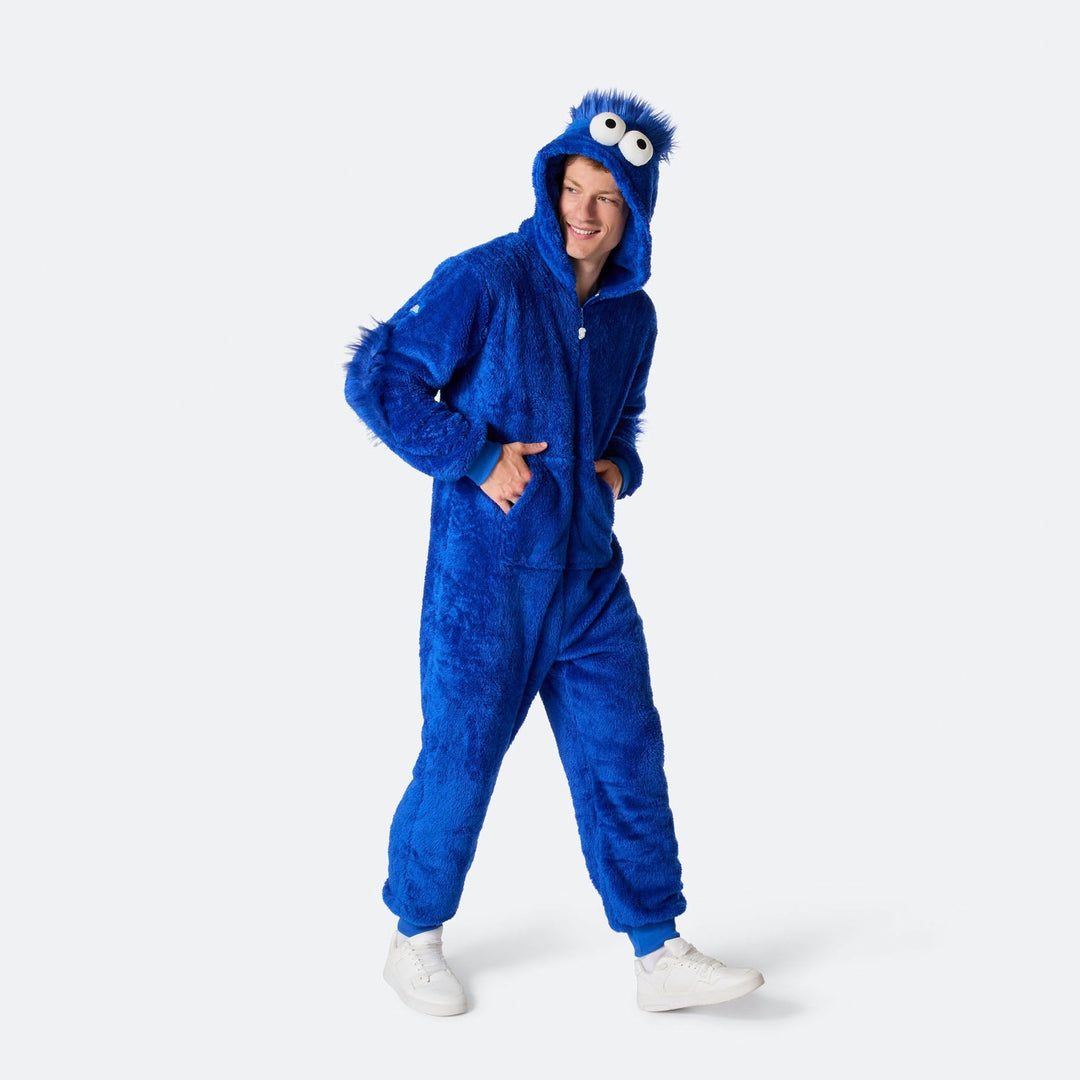 Monster Blå Onesie Herr