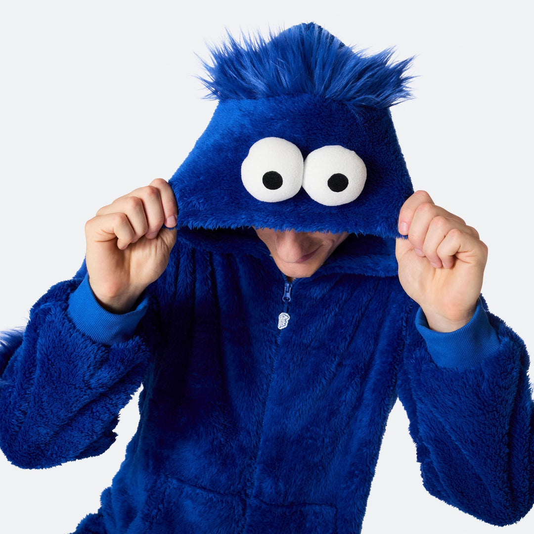 Monster Blå Onesie Herr