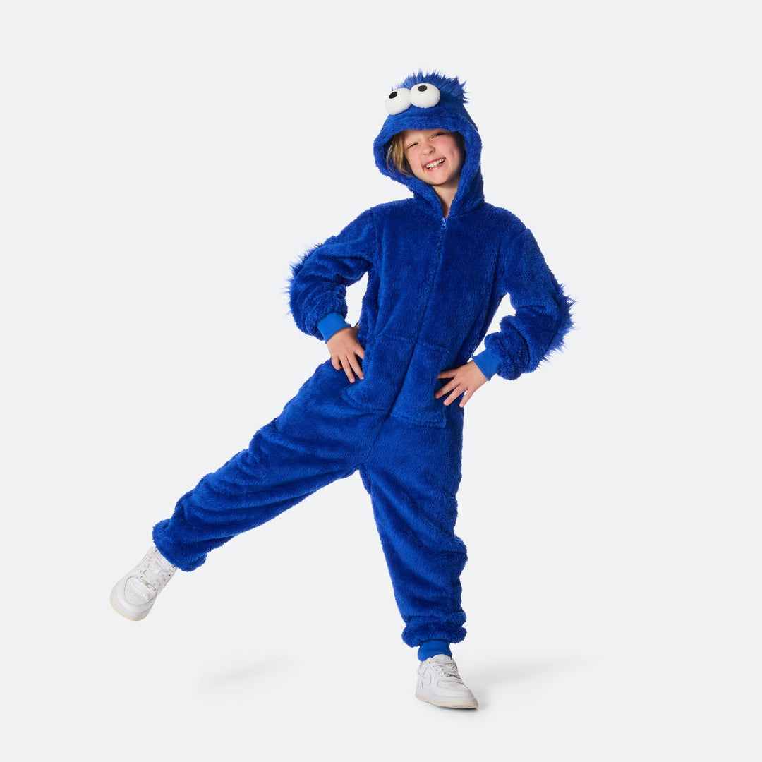 Monster Blå Onesie Barn