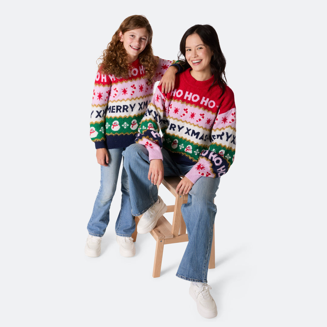 Randig Oversized Jultröjor till Hela Familjen