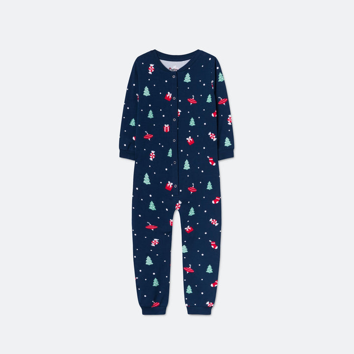 Julpynt Overall Blå Julpyjamas Barn