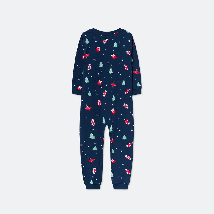 Julpynt Overall Blå Julpyjamas Barn