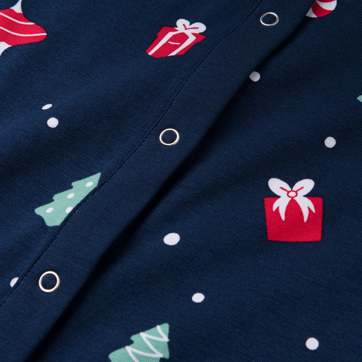 Julpynt Overall Blå Julpyjamas Barn