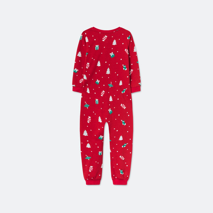 Julpynt Overall Röd Julpyjamas Barn
