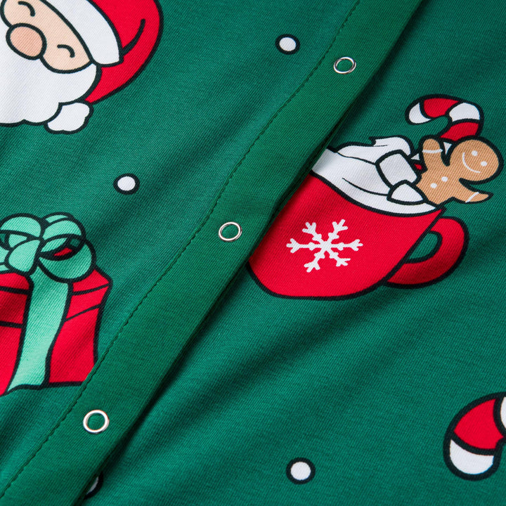 Xmas Overall Grön Julpyjamas Barn