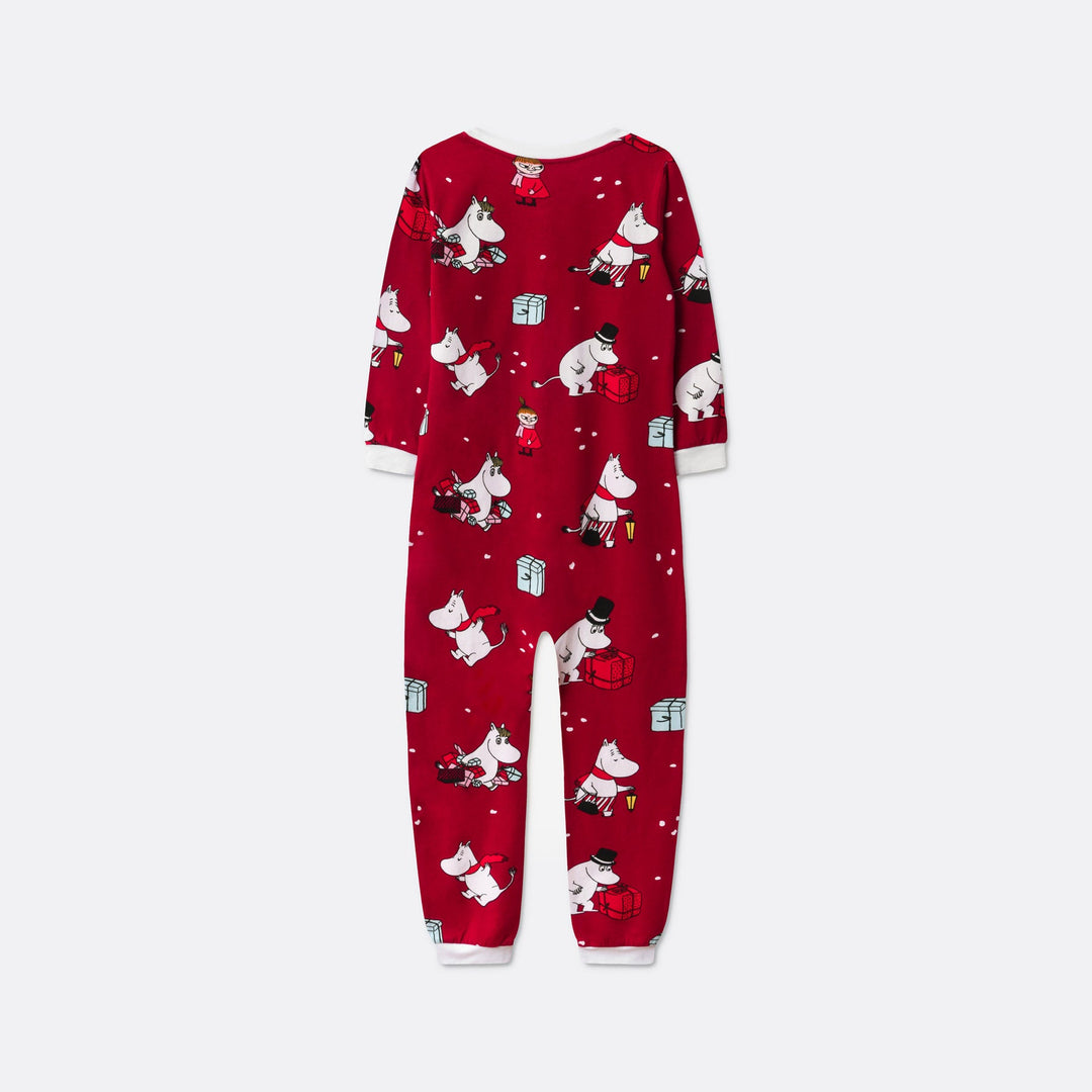 Mumin Röd Overall Julpyjamas Barn