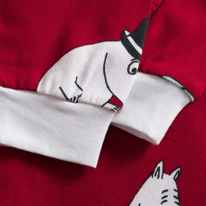 Mumin Röd Overall Julpyjamas Barn