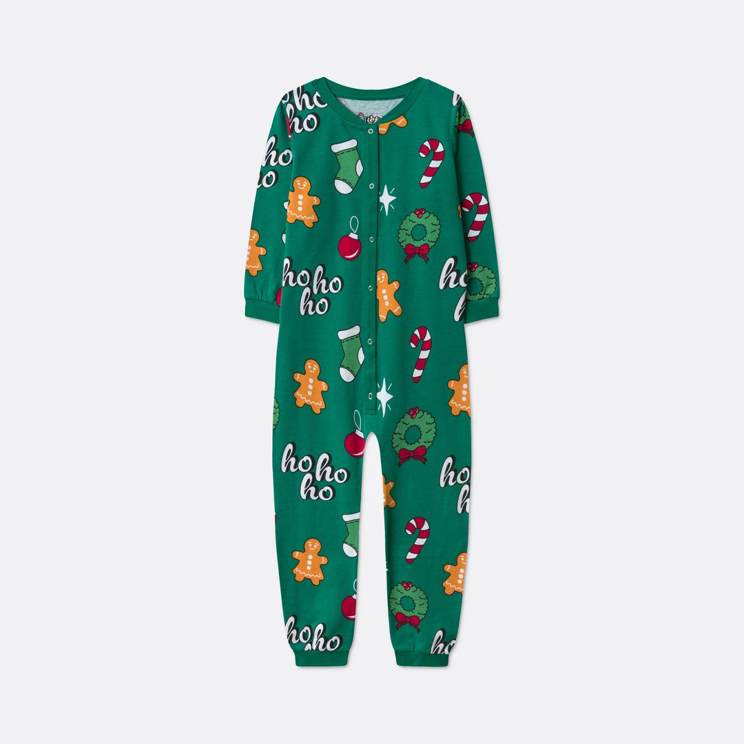Hohoho Grön Julpyjamas Familj