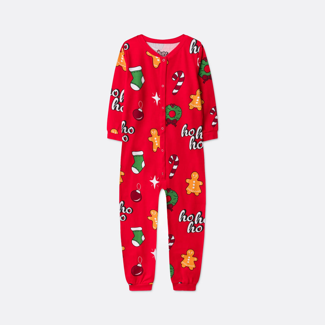 Hohoho Overall Röd Julpyjamas Barn