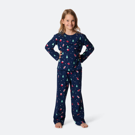 Julpynt Blå Julpyjamas Barn