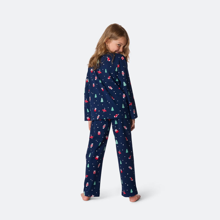 Julpynt Blå Julpyjamas Barn