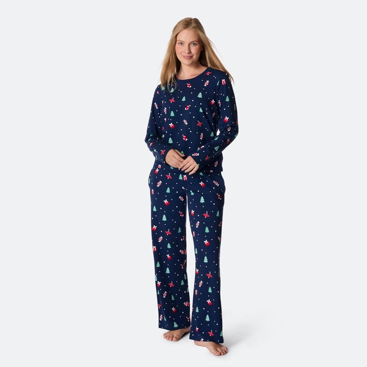 Julpynt Blå Julpyjamas Dam