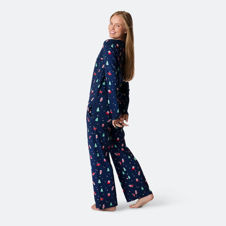Julpynt Blå Julpyjamas Dam