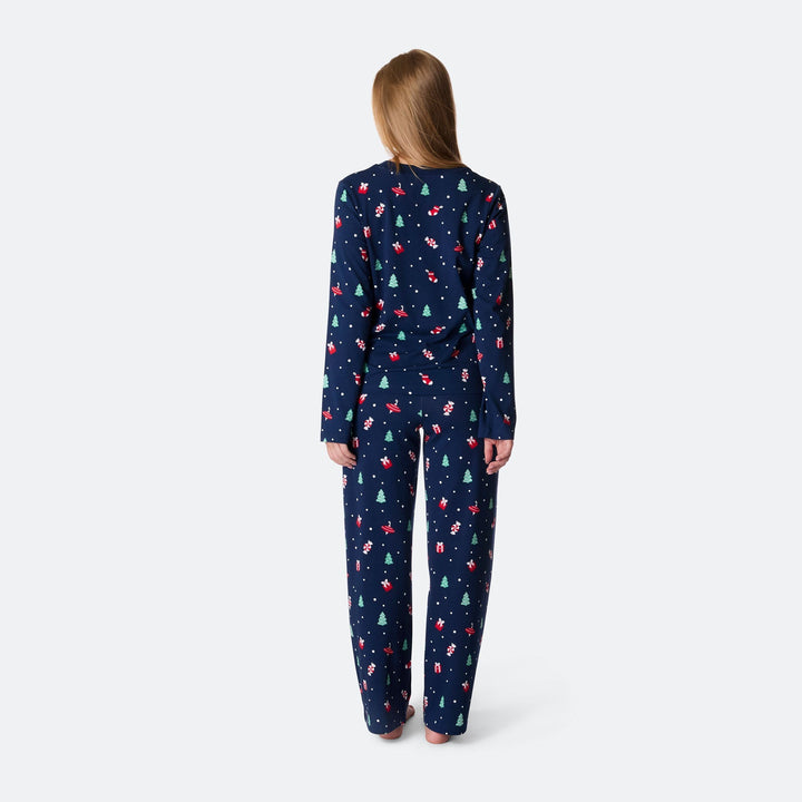 Julpynt Blå Julpyjamas Dam