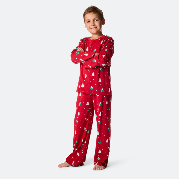 Julpynt Röd Julpyjamas Barn