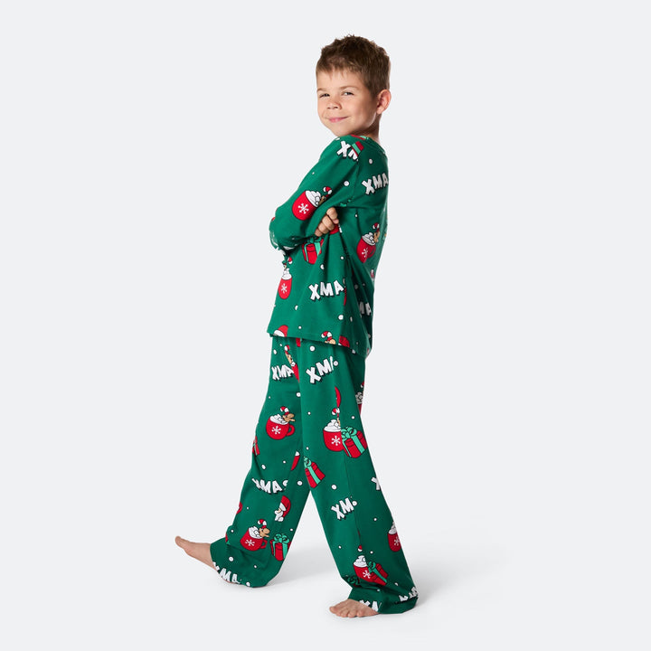 Xmas Grön Julpyjamas Barn