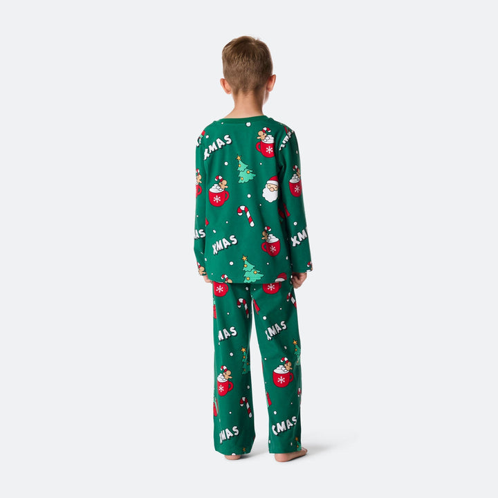 Xmas Grön Julpyjamas Barn