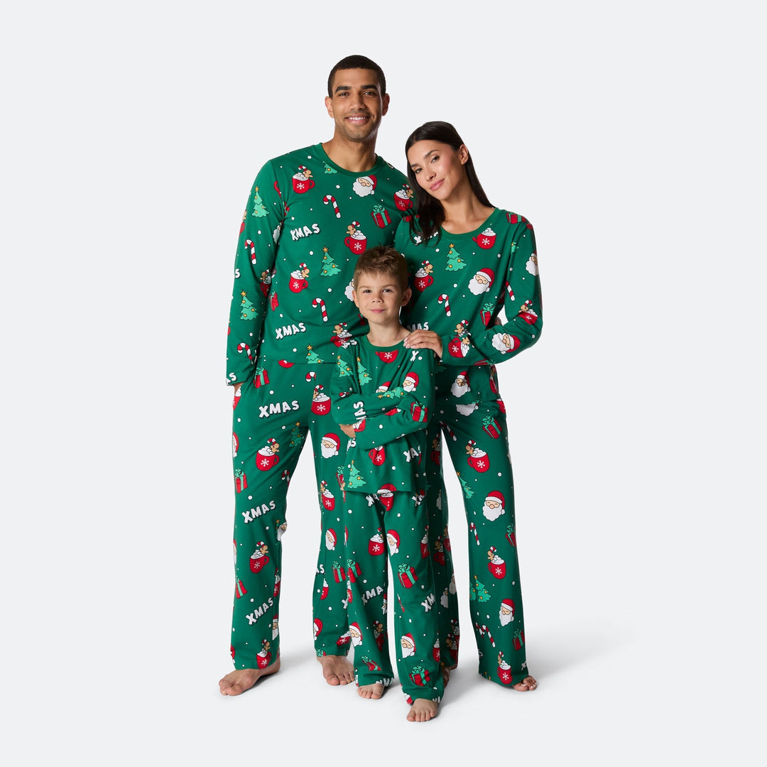Xmas Grön Julpyjamas Barn