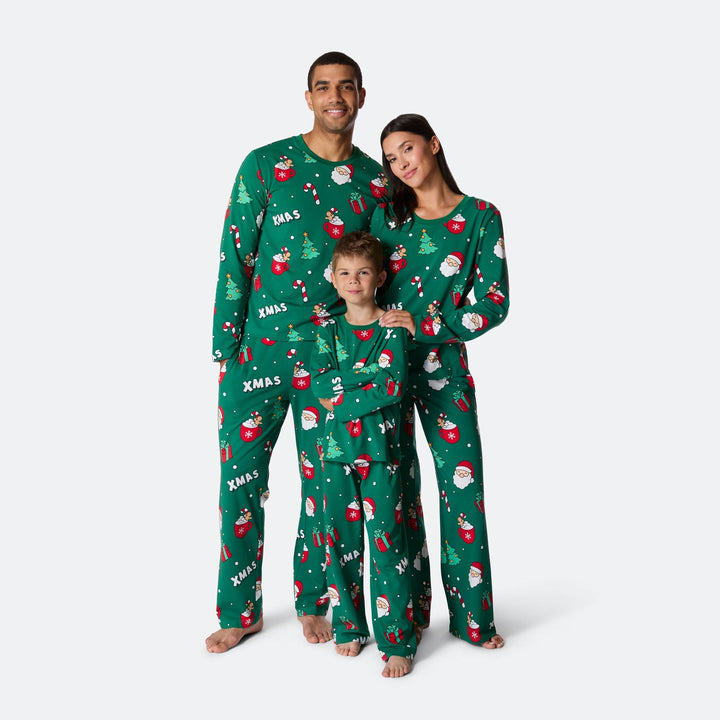 Xmas Grön Julpyjamas Barn