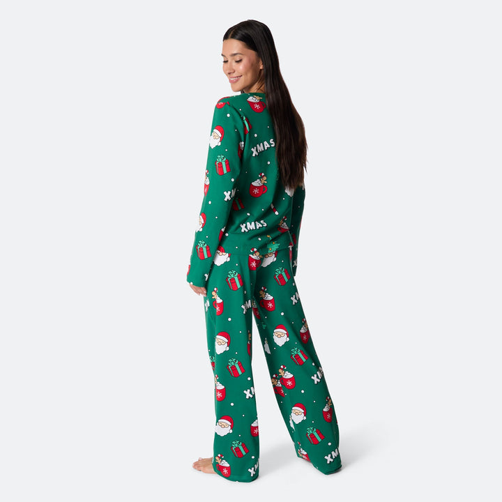 Xmas Grön Julpyjamas Dam
