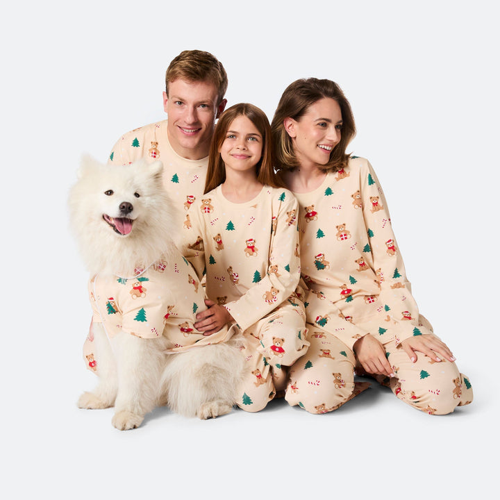 Teddybjörn Beige Julpyjamas Barn